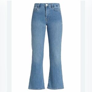 Frame Denim Light Blue High-Rise Flare Jeans